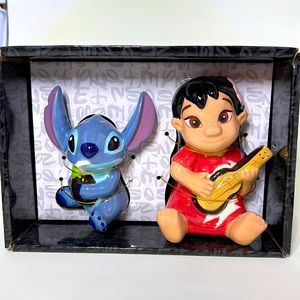 DISNEY Salt and Pepper Shakers Dis Lilo & Stitch